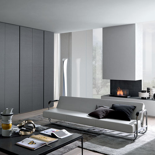 Divano letto - AA1 - MisuraEmme SpA - contemporaneo / in tessuto / in pelle