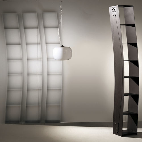 Libreria alta - WL 2 - MisuraEmme SpA - design originale / in lamiera d'acciaio / marrone