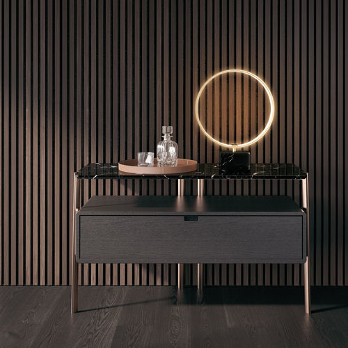 Cassettone contemporaneo - EROS - MisuraEmme SpA - in rovere / in legno laccato opaco / in metallo