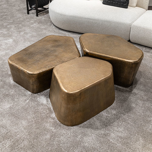 Tavolino basso contemporaneo - SEATTLE - MisuraEmme SpA - in bronzo / con supporto in bronzo / per uso residenziale