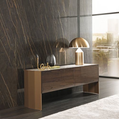 Credenza contemporanea - MILVIAN - MisuraEmme SpA - in legno / in metallo verniciato / in marmo