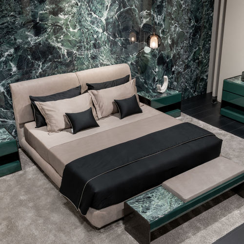 Letto matrimoniale - BALTIMORA - MisuraEmme SpA - moderno / imbottito / in metallo verniciato