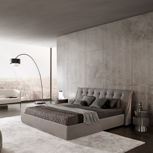 Letto a due posti - SUMO - MisuraEmme SpA - contemporaneo / imbottito / in tessuto