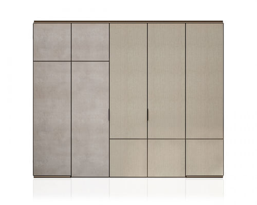 Porta per armadio impiallacciata in legno - PUZZLE - MisuraEmme SpA - da interno / in alluminio / battente