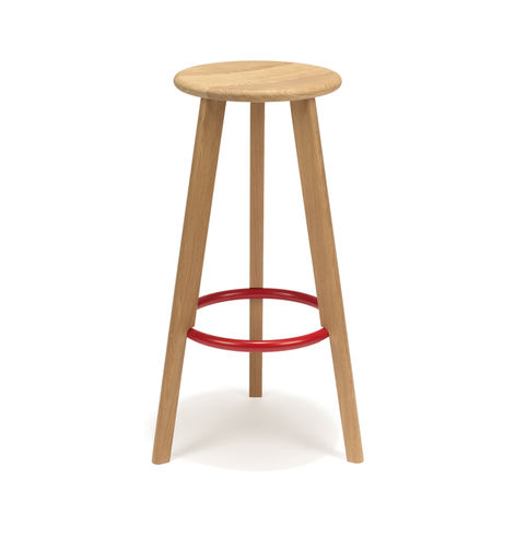 Sgabello da bar contemporaneo - NOUGHTS AND CROSSES - Modus - in legno