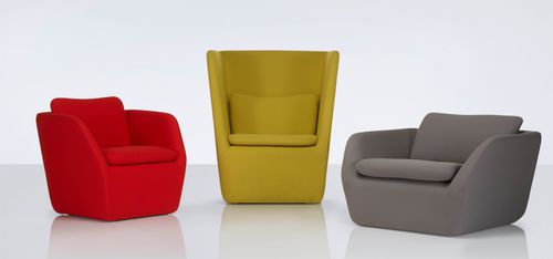 Poltrona classica - COCOON - Modus - in pelle / contract