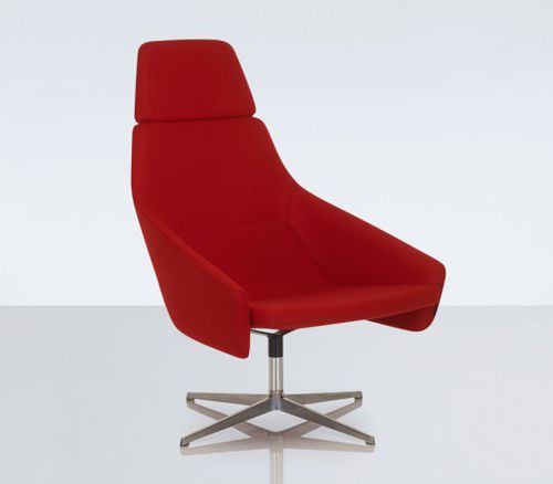 Poltrona contemporanea - WRAP - Modus - in pelle / con poggiatesta / con base centrale