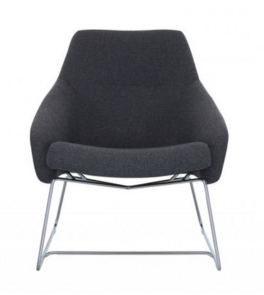 Poltrona contemporanea - RE WRAP - Modus - in pelle / a slitta