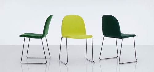 Sedia contemporanea - ENERYDAY - Modus - da interno / in legno / a slitta