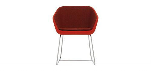 Sedia contemporanea - DUNE - Modus - in tessuto / con supporto in acciaio / imbottita