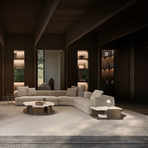 Divano modulare - EDMOND - Molteni&C - d'angolo / moderno / per interni