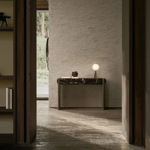 Consolle contemporanea - MIDDAY - Molteni&C - in acciaio verniciato / in marmo / rettangolare