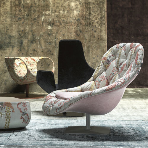 Poltrona contemporanea - BOHEMIAN - MOROSO - in pelle / in tessuto / in resina