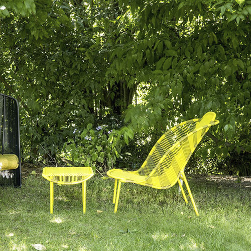 Poltrona contemporanea - IMBA - MOROSO - in polietilene / in acciaio / con poggiapiedi