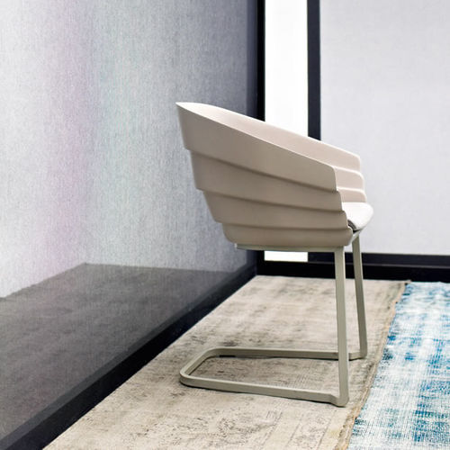 Sedia contemporanea - RIFT - MOROSO - da interno / in poliuretano / in acciaio