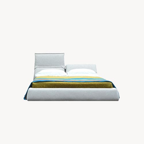 Letto matrimoniale - HIGHLANDS - MOROSO - contemporaneo / imbottito / con testiera reclinabile