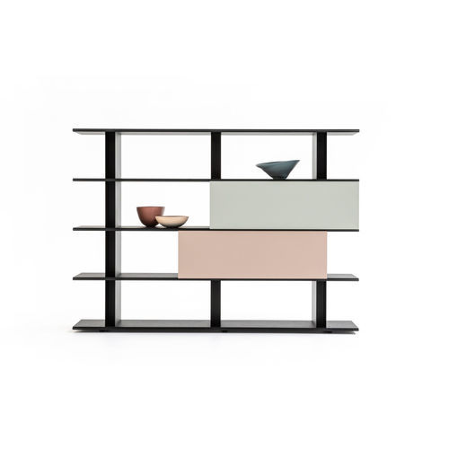 Libreria modulare - FRAME-SHIFT - MOROSO - bassa / a paravento / contemporanea