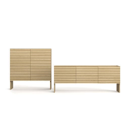 Credenza alta - ROWS - MOROSO - con piedi alti / contemporanea / in MDF