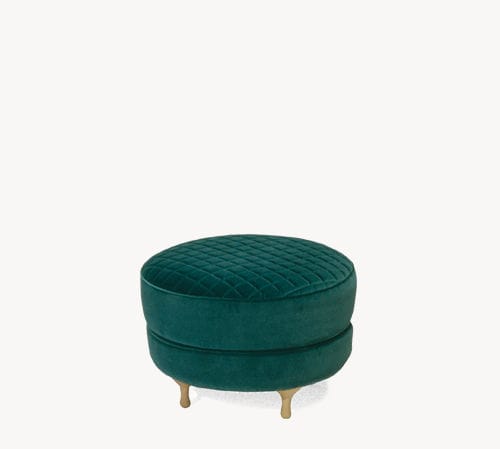 Pouf classico - BIG MAMA - MOROSO - in tessuto / in pelle / in faggio