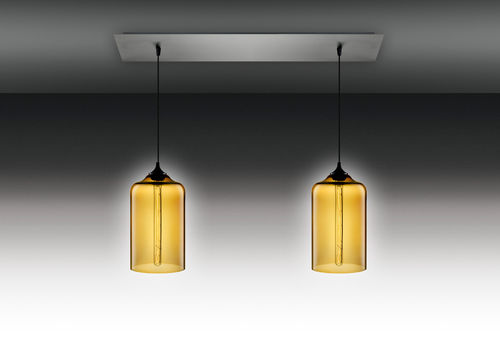 Plafoniera contemporanea - LINEAR 2 - Niche Modern - lineare / in vetro / in vetro soffiato