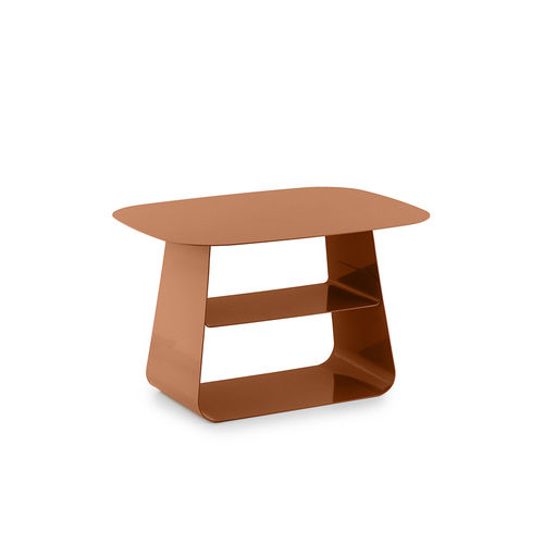 Tavolino basso contemporaneo - STAY - Normann Copenhagen - in acciaio / rettangolare / per uso residenziale