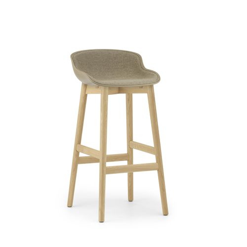 Sgabello da bar contemporaneo - HYG  - Normann Copenhagen - in pelle / in tessuto / in polipropilene