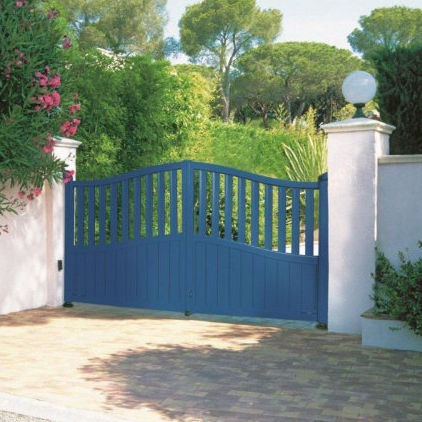 Cancello battente - CONTEMPORAIN - Horizal - in alluminio / a sbarre / per uso residenziale
