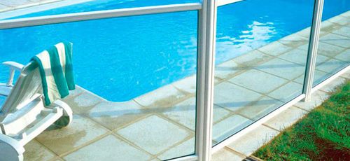 Barriera per piscina - Horizal - di protezione / in alluminio / in vetro