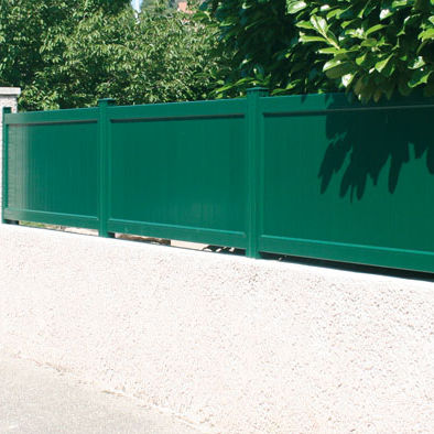 Recinzione a lamelle - CONTEMPORAIN : JABAL - Horizal - da giardino / in alluminio / contemporanea