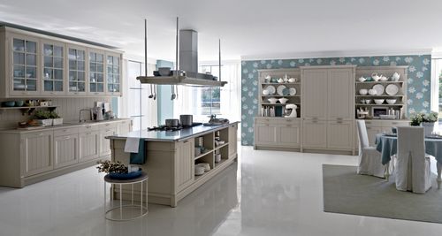 Cucina classica - VINTAGE - Pedini - in legno / con isola / con impugnature