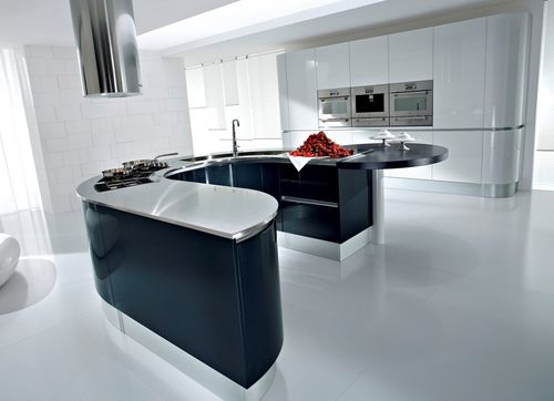 Cucina contemporanea - ARTIKA - Pedini - in legno / senza maniglie / laccata