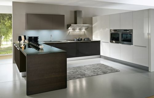Cucina contemporanea - INTEGRA - Pedini - in legno / con impugnature / laccata