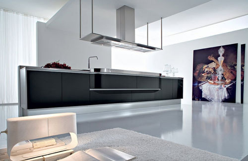 Cucina contemporanea - ARTIKA - Pedini - in acciaio inossidabile / senza maniglie / laccata
