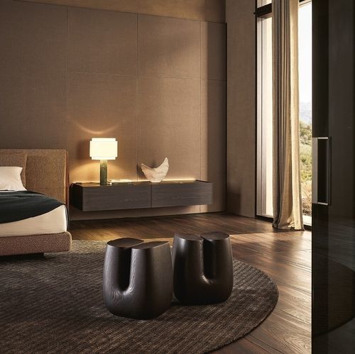 Tavolo d'appoggio contemporaneo - UBE - Poliform - in legno massiccio / con supporto in legno massiccio / per uso residenziale