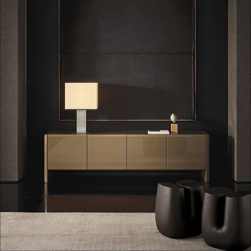 Credenza contemporanea - DUKE - Poliform - in rovere / in olmo / in marmo