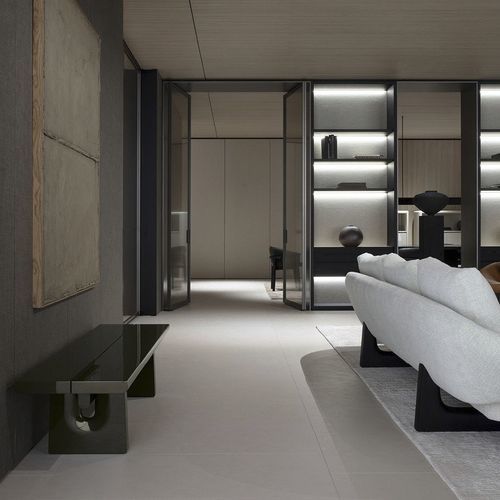 Panca contemporanea - NARA - Poliform - in legno massiccio / senza schienale / senza braccioli