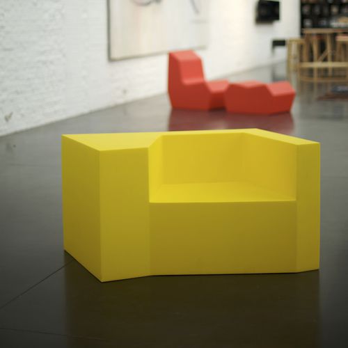 Poltrona contemporanea - DAI - SDC_lab - in tessuto / in pelle / in legno