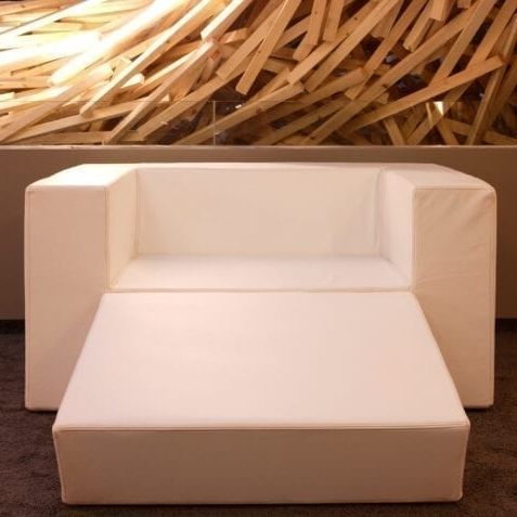 Ottomana contemporanea - CLUB 02 - SDC_lab - in tessuto / altre forme / imbottita