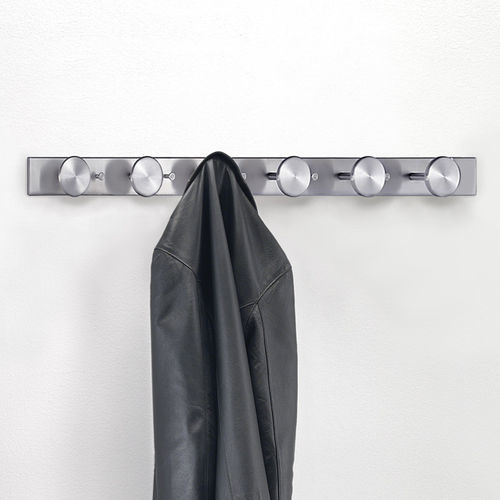 Appendiabiti da parete design minimalista - NOX VESTA - REXITE - in acciaio inossidabile spazzolato / multiplo / professionale