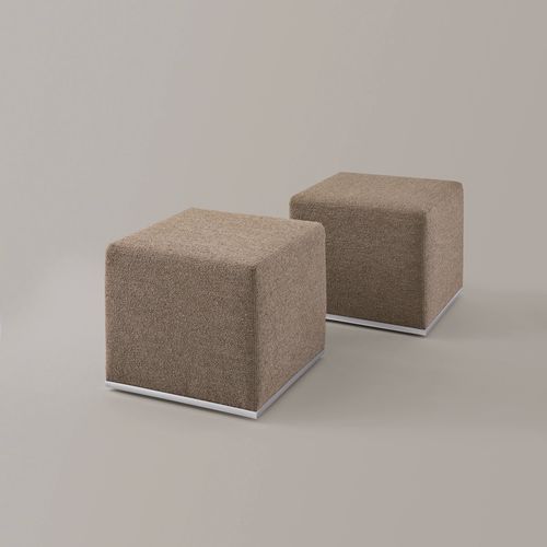 Pouf contemporaneo - PUFFO - Rivolta - in pelle / in tessuto / quadrato