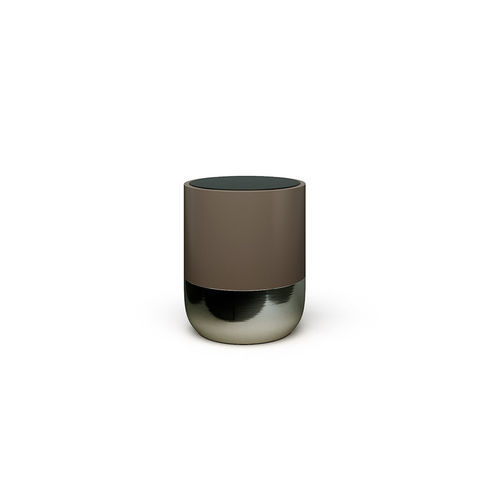 Tavolo d'appoggio contemporaneo - Bol - Rossi di Albizzate - in legno / in marmo / con supporto in metallo