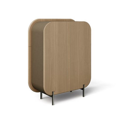 Credenza alta - Capri  - Rossi di Albizzate - contemporanea / in legno / con ripiano