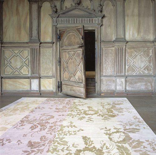 Tappeto contemporaneo - PALAZZO - The Rug Company - a fiori / in seta / in lana del Tibet