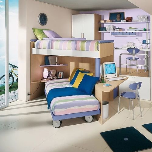 Letto a soppalco - LOFT - Sangiorgio Mobili - singolo / contemporaneo / per bambini (unisex)