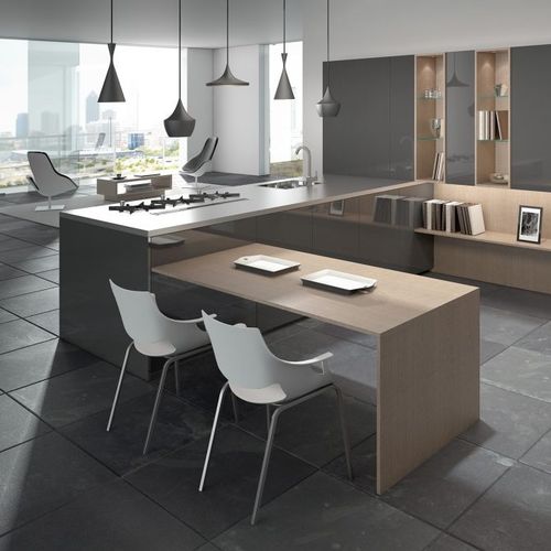 Cucina contemporanea - LEVANTO - SCIC - in legno / in pietra naturale / in quarzite