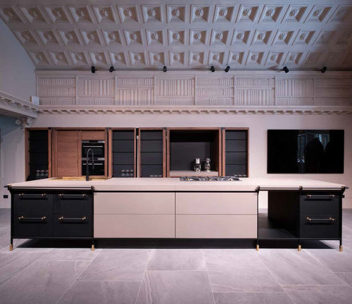 Cucina contemporanea - CANOSSA - SCIC - in legno / in pietra / con isola