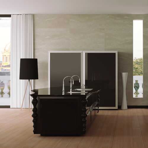 Isola cucina classica - DIAMOND - SCIC - in vetro / con impugnature / nera