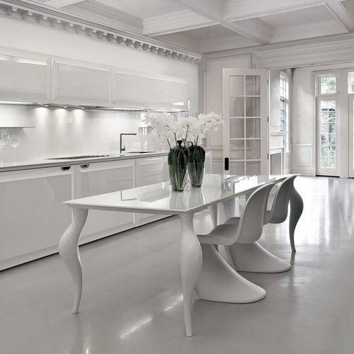 Piano per tavolo in vetro laccato - DIAMOND - SCIC