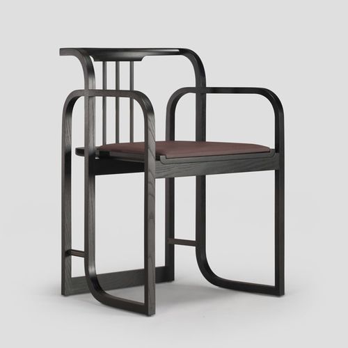 Sedia visitatore contemporanea - WYANDOTTE  - Skram Furniture - da interno / in pelle / in metallo