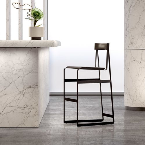 Sedia alta contemporanea - PIEDMONT #3 STOOL  - Skram Furniture - da interno / in rovere / in noce